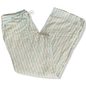 Tommy Bahama Linen Wide Leg Seamed Pockets Trouser